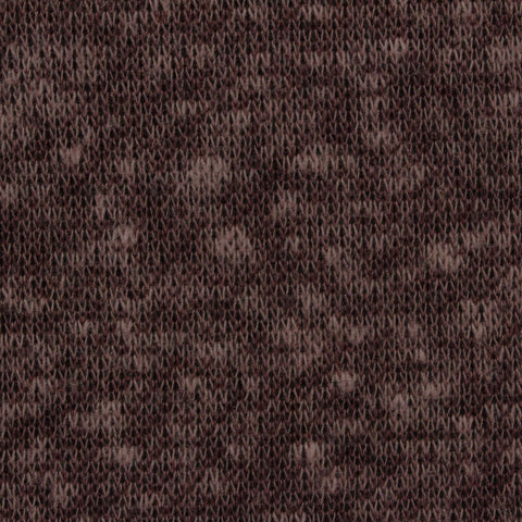 Dark Brown Marl French Terry, Cotton-Poly, 190 gsm