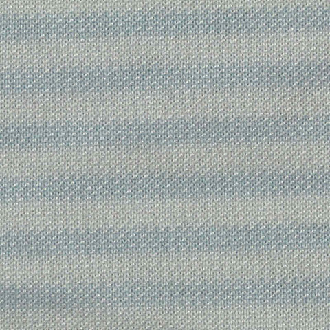 Light Blue Horizontal-Stripe Knit, Cotton-Poly
