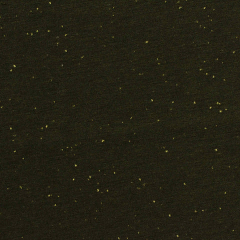 Dark Green Marl Jersey Knit, Poly-Tencel Lyocell