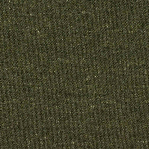 Dark Green Marl Interlock Knit, Cotton