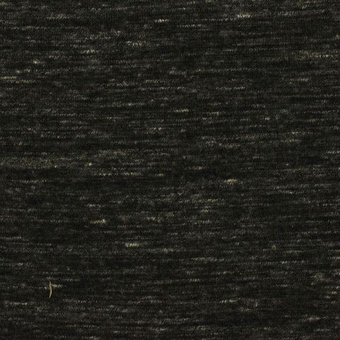 Dark Grey Heathered-Marl Rib Knit, Cotton-Poly, 240 gsm