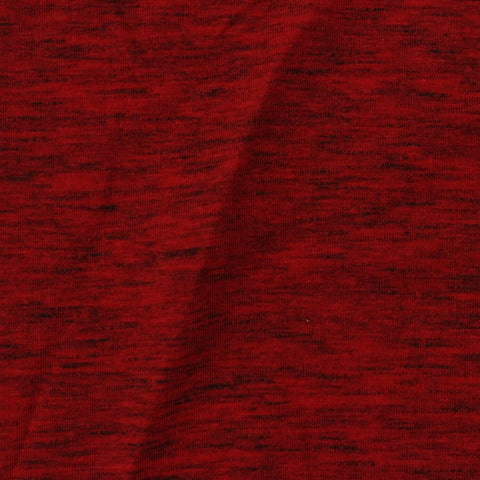 Cotton Polyester Stretch Jersey Knit Fabric, 160 gsm, 172 cm — Red