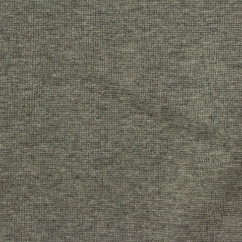 Heather Grey Marl Rib Knit, Poly-Viscose, 350 gsm