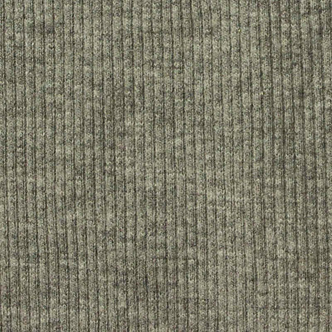Cotton Polyester Stretch Rib Knit Fabric, 300 gsm — Green, ref EF-236446