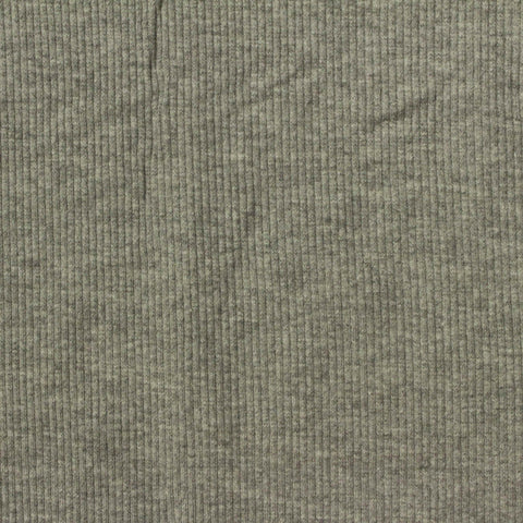 Cotton Polyester Stretch Rib Knit Fabric, 300 gsm — Green, ref EF-236446