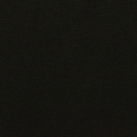 Brushed Cotton Polyester Interlock Knit Fabric, 280 gsm — Black