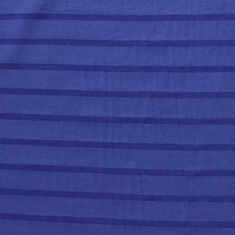Blue Horizontal-Stripe Jacquard, Polyester, 200 gsm, 170 cm