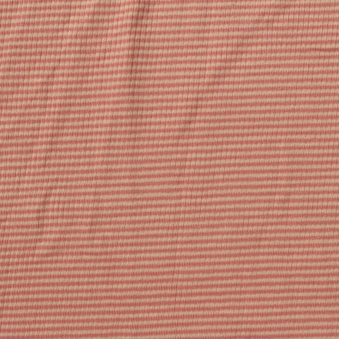 Beige Horizontal-Stripe Jersey Knit, Cotton, 180 gsm