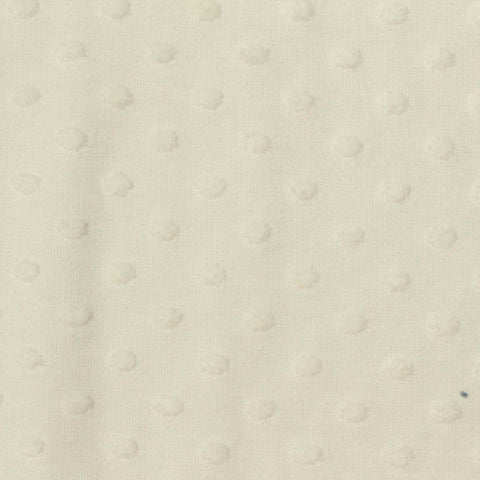 Cream Dot Jacquard, Cotton-Poly