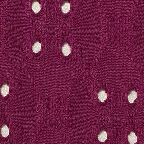 Magenta Eyelet Jacquard, Polyester