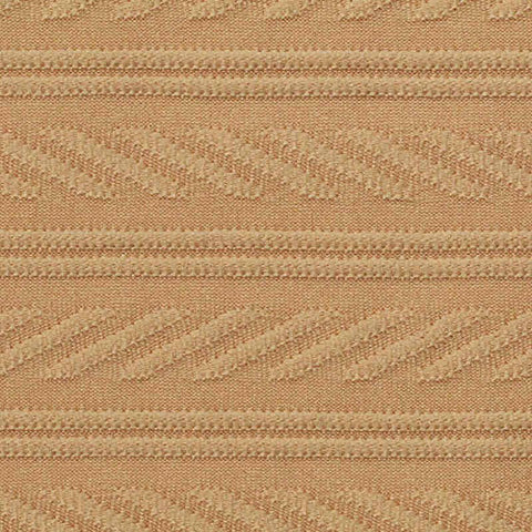 Beige Horizontal-Band Interlock Knit, Polyester