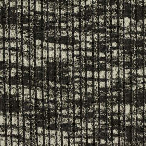 Black Check Jacquard, Polyester, 255 gsm