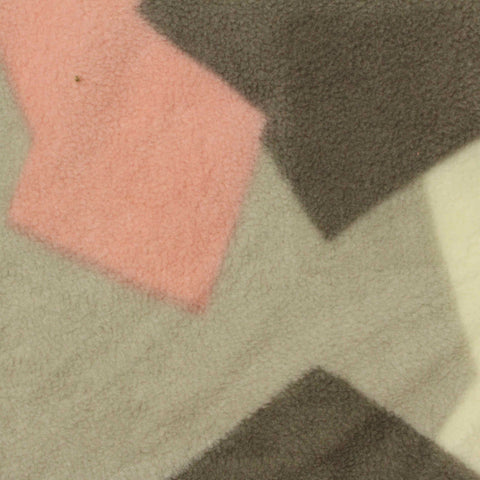 Pink Geometric Fleece, Polyester