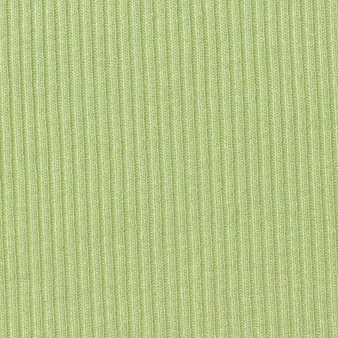 Light Green Ribbed Rib Knit, Viscose