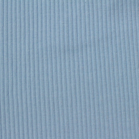 Rib Knit Fabric, 230 gsm, 120 cm — Blue