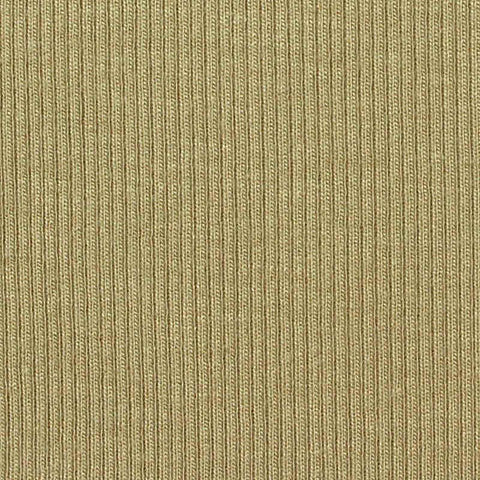 Viscose Stretch Rib Knit Fabric, 260 gsm, 140 cm — Khaki