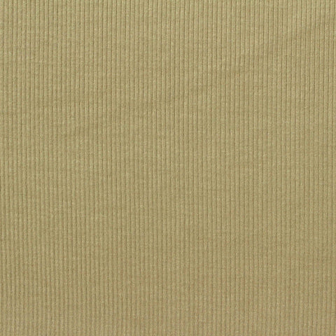 Viscose Stretch Rib Knit Fabric, 260 gsm, 140 cm — Khaki