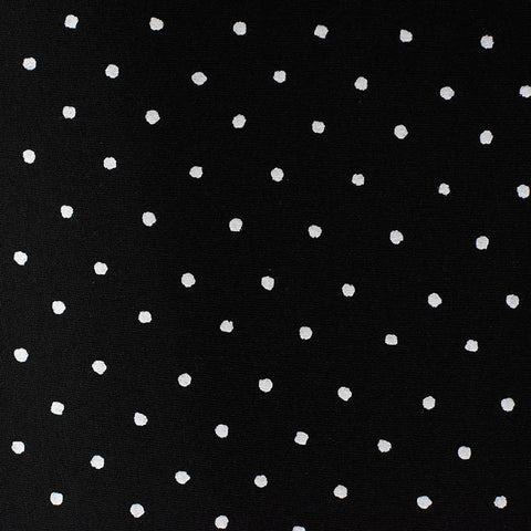 White Dots Jersey Knit, Cotton-Modal