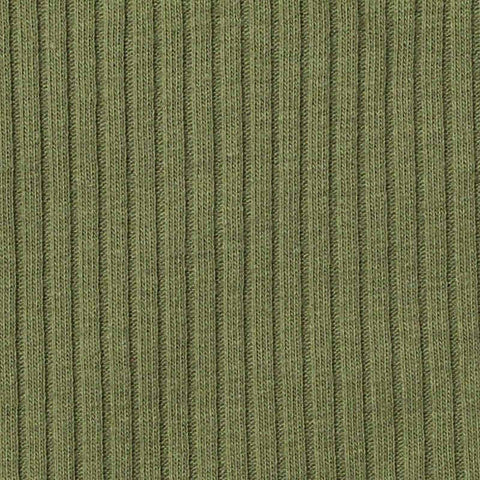Rib Knit Fabric, 220 gsm, 120 cm — Green