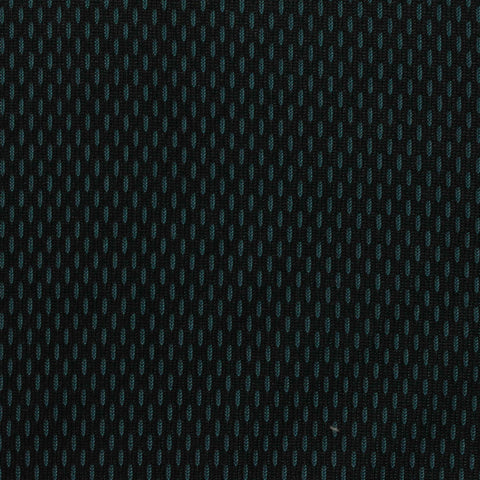 Jacquard 100% Polyester Interlock Knit Fabric, 240 gsm — Black