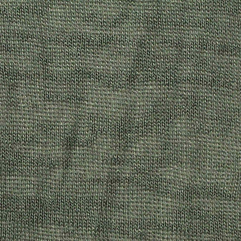 Heathered Green Marl Jersey Knit, Viscose-Poly, 150 gsm