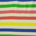 Multicolor Horizontal-Stripe Rib Knit, Cotton