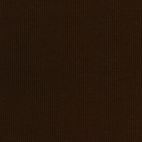 Polyester Stretch Rib Knit Fabric, 286 gsm — Brown
