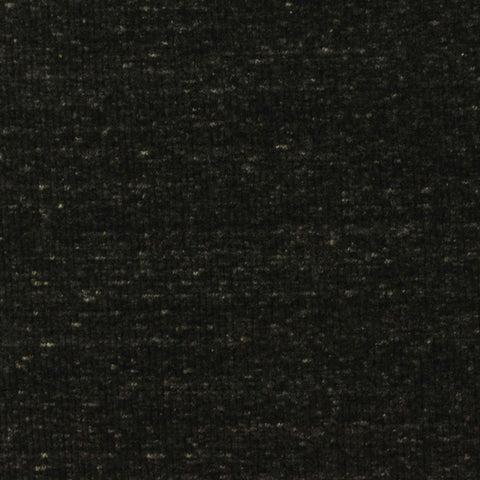 Dark Grey Marl Rib Knit, Poly-Cotton, 209 gsm