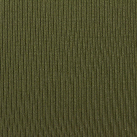 100% Polyester Rib Knit Fabric, 275 gsm, 155 cm — Green