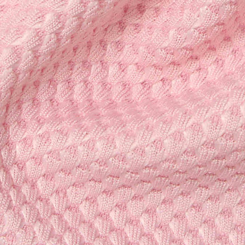 Light Pink Waffle Knit, Polyester