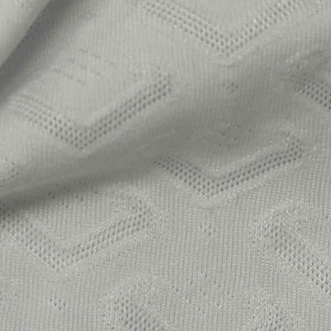 White Tone-on-Tone Chevron Jacquard