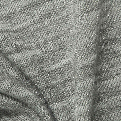 Grey Marl Jersey Knit, Poly-Viscose, 160 gsm, 175 cm