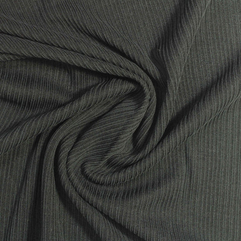 Modal Polyester Rib Knit Fabric, 200 gsm, 150 cm — Green