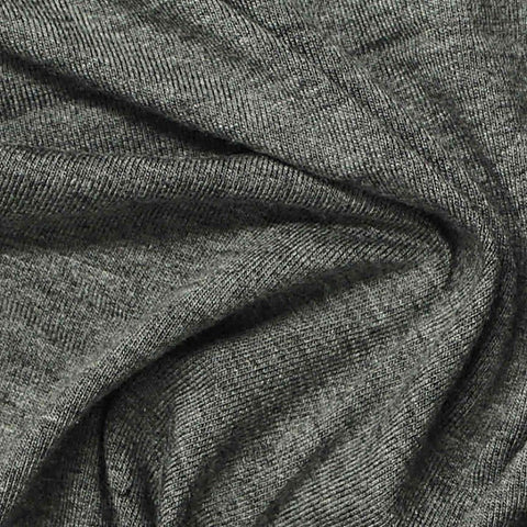 Heather Grey Marl Jersey Knit, Viscose, 170 gsm
