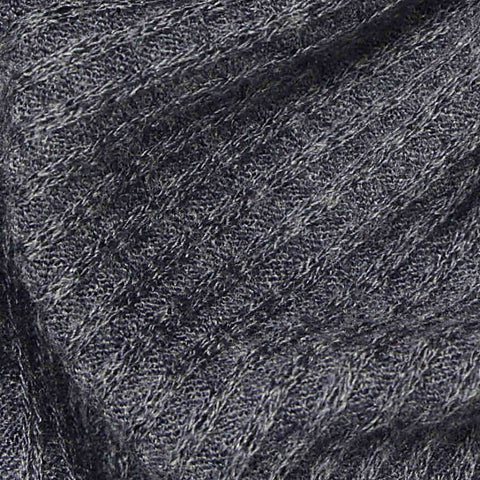 Heather Grey Marl Waffle Knit, Poly-Viscose