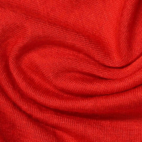 Viscose Stretch Jersey Knit Fabric, 175 gsm, 154 cm — Red