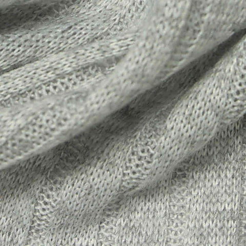 Light Grey Heather Rib Knit, Polyester