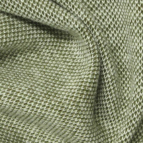 Light Green Geometric Piqué Knit, Poly-Cotton
