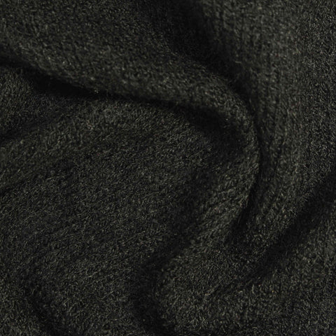 Dark Grey Marl Chunky Knit, Acrylic-Poly, 201 gsm