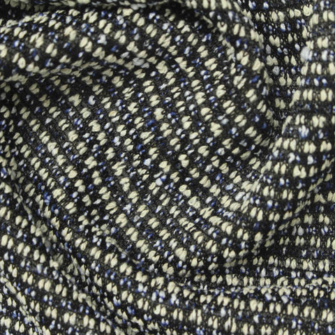 Black Marl Chunky Knit, Poly-Cotton, 380 gsm