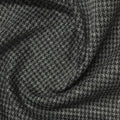 Black Houndstooth Knit, Polyester, 280 gsm, 165 cm
