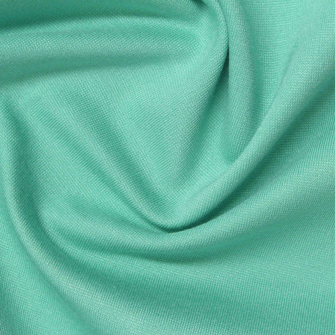 Viscose Nylon Stretch Ponte Knit Fabric, 300 gsm, 160 cm — Green
