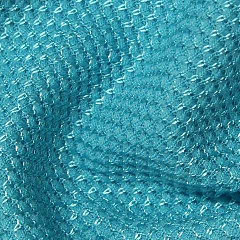 100% Polyester Knit Fabric, 240 gsm, 155 cm — Blue