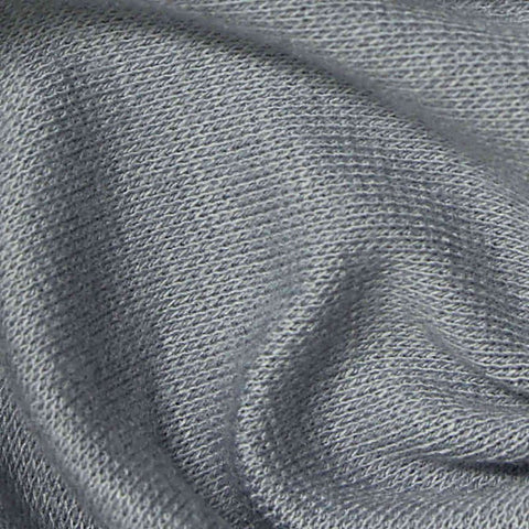 Grey Rib Knit, Poly-Viscose