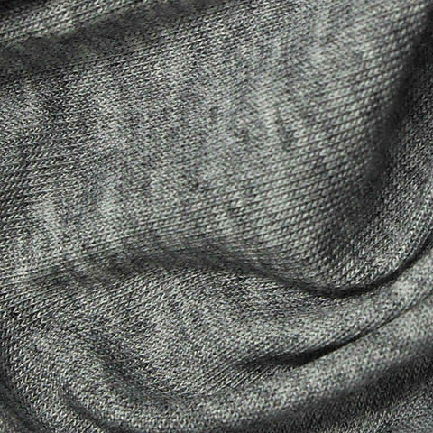 Grey Marl Rib Knit, Tencel Lyocell-Poly