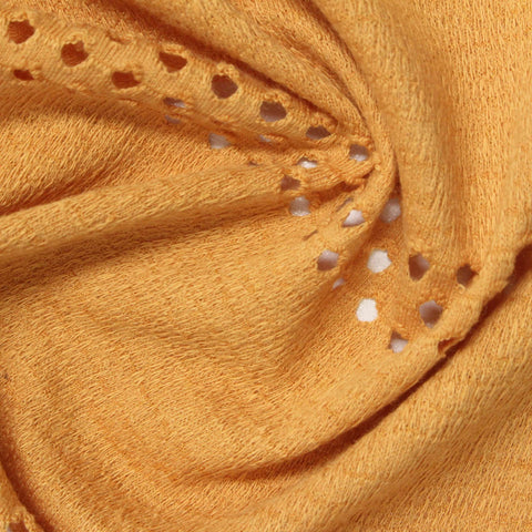 Orange Openwork Jacquard, Cotton