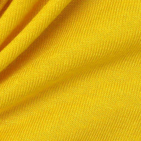 Polyester Viscose Jersey Knit Fabric, 180 gsm, 173 cm — Yellow