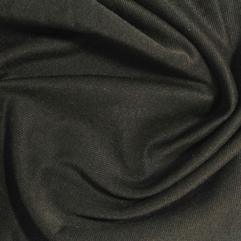 Tencel Lyocell Polyester Jersey Knit Fabric, 280 gsm, 160 cm — Black