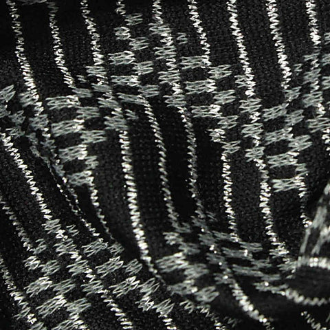 Black Stripes Jacquard, Polyester, 230 gsm