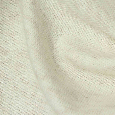Light Cream Marl Rib Knit, Cotton